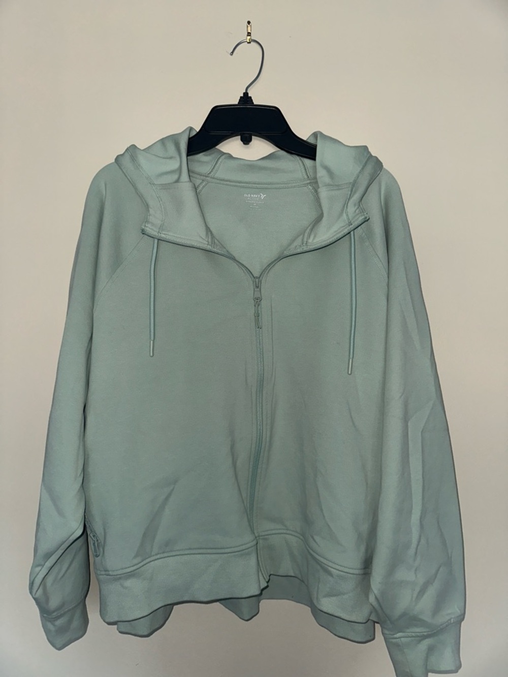 Old Navy Mint Green Dynamic Fleece Oversized Full-Zip Hoodie